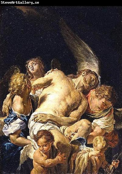 Francesco Trevisani Dead Christ Supported by Angels